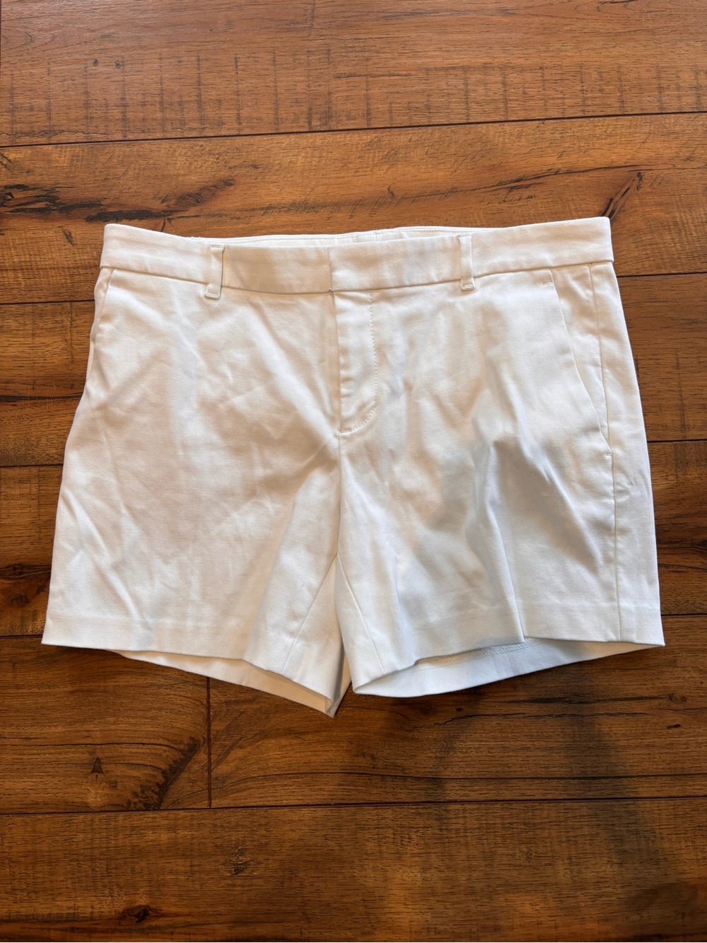 Banana Republic White Tailored Bermuda Shorts